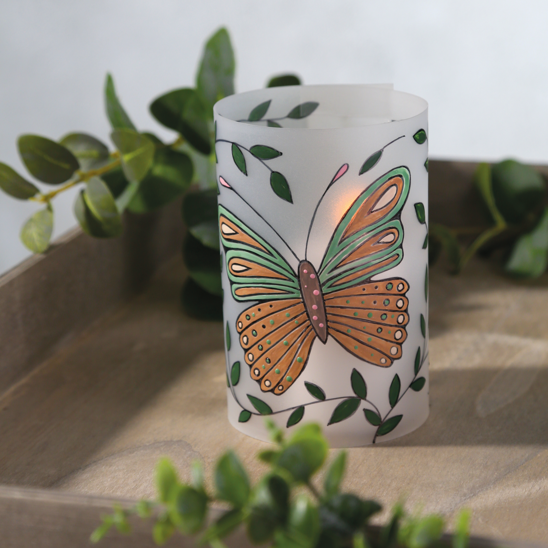 :fixed: KreativFolie Dekoidee mit Schmetterling